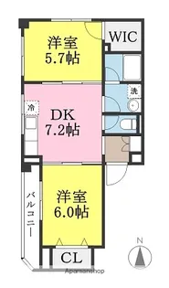 ヴィラ美沢【2階】の間取り
