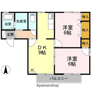 セジュールMG Ⅴ【2階】の間取り