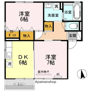 グレース桑原【2階】の間取り
