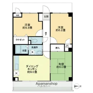 フィネス幸【103号室】の間取り