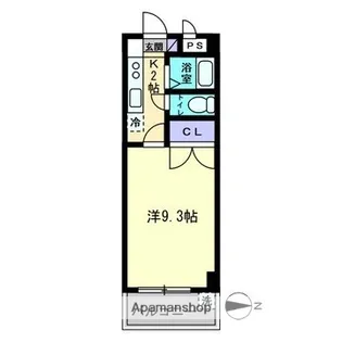 ぴゅうるAISHIN【302号室】の間取り