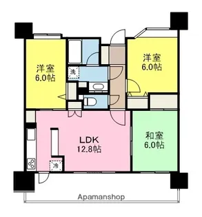 ダイアパレス三番町【1204号室】の間取り