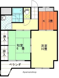 緑風館久万ノ台【2階】の間取り