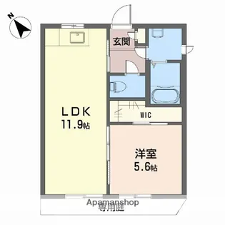 ディアス土居田 C棟【1階】の間取り