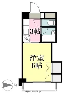 ロイヤルハイツ清水町【105号室】の間取り