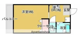 ドミールN竹原【3階】の間取り