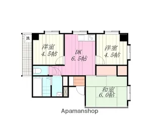 メゾンコペンハーゲン【402号室】の間取り