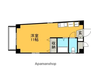 道後湯之町メゾン宮内【4階】の間取り