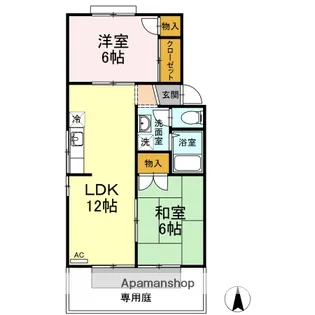 フレンドリー91 D棟【1階】の間取り