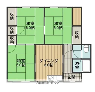 愛媛県松山市北斎院町【一戸建】の間取り