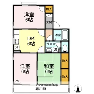ボン・ミレイユ【1階】の間取り