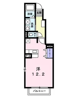 セレナ・カーサA【1階】の間取り