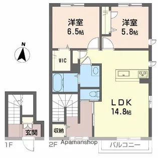 MIFLAT S【2階】の間取り