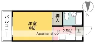 メゾンド井上【5階】の間取り