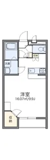 レオパレスグランドカメリアⅦ【110号室】の間取り