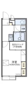 レオパレスK&R【207号室】の間取り