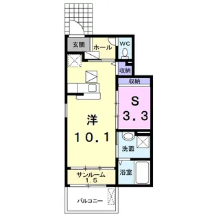 ピュール・ソレイユⅠ【1階】の間取り