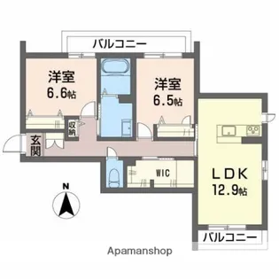 ユキコート椿【3階】の間取り