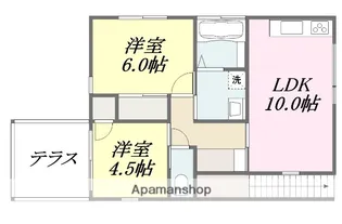 森とテラス 南棟【2階】の間取り