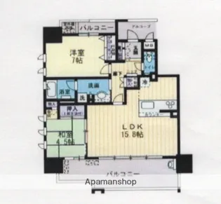 クレアホームズ松山千舟町【501号室】の間取り