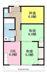 健マンション【3階】の間取り