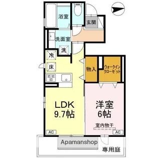 クレールM2【1階】の間取り