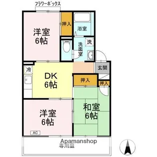ホワイトビューラー【1階】の間取り