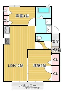 サンシャイン D【2階】の間取り