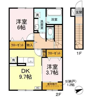 シャルマンコート【2階】の間取り