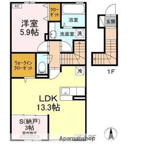 スペリアージュ A棟【2階】の間取り