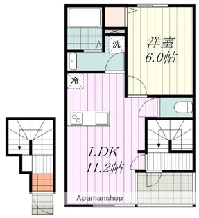 BELLELEAD西石井【203号室】の間取り