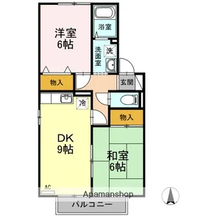 セジュール力石 B棟【2階】の間取り