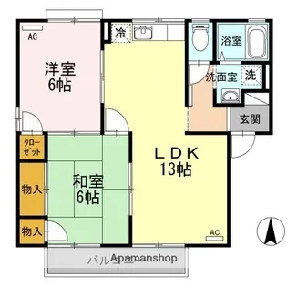 エスポワール34 C棟【2階】の間取り