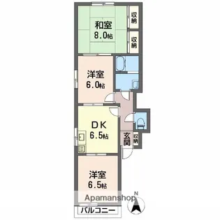 グリーンハイム C棟【101号室】の間取り