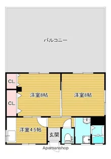 サンライト余戸【南号室】の間取り