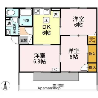 サンコート森松 B棟【1階】の間取り