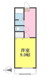 コンフォート斉院【201号室】の間取り