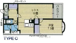 メゾン・ド・エディフィス【310号室】の間取り