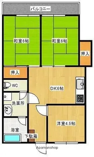 サンライズ北条【105号室】の間取り