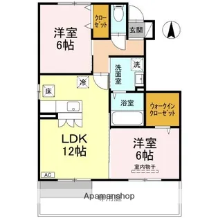 グレイス 南吉田 B棟【1階】の間取り