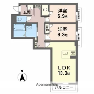 CRESTIEQ【3階】の間取り