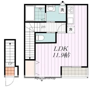 ディライト御幸【202号室】の間取り