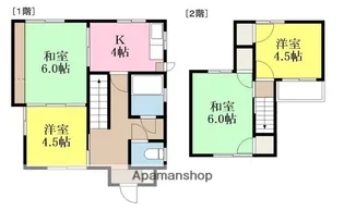 愛媛県松山市小坂5丁目【一戸建】の間取り