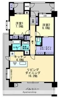 ロージュ持田【12階】の間取り