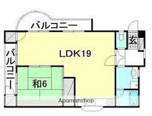 メゾンド安城寺I【202号室】の間取り