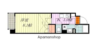 プラティーク・スタディオⅡ【307号室】の間取り