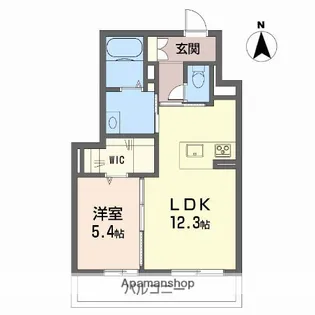 シャーメゾンステージ古川西 A棟【1階】の間取り