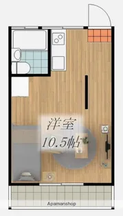 トロワボヌール山西【202号室】の間取り