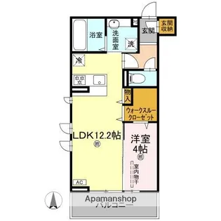 クランツ枝松【2階】の間取り