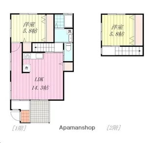 サンライト鷹子【1階】の間取り